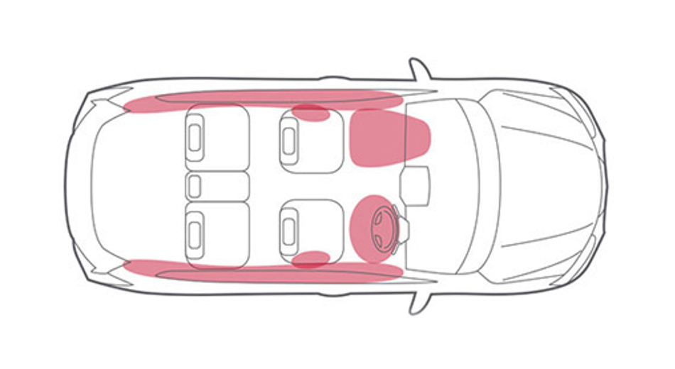 Nissan X-trail Airbag illustration