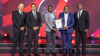 Croco Motors representative receiving Ignition reward